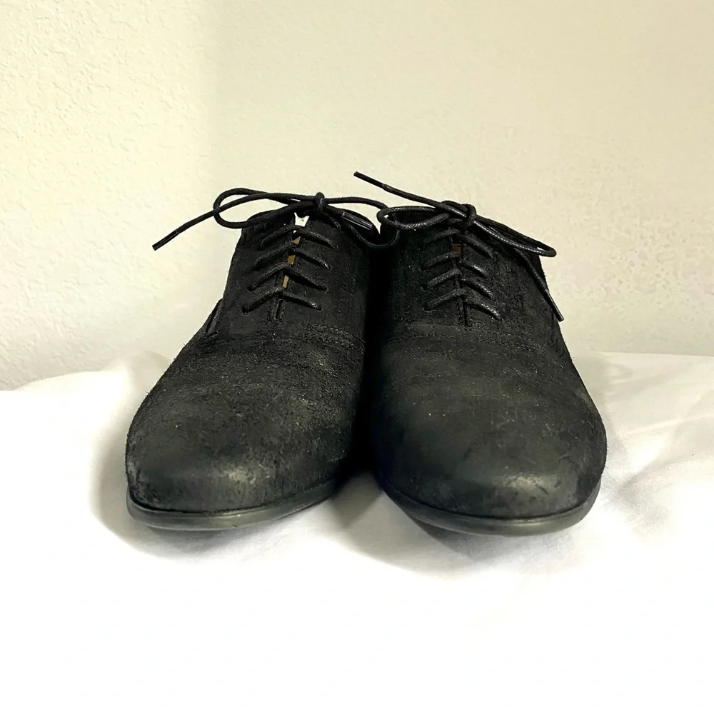 ALDO Megantic Velvet Oxford Leather Black Men Shoes with stars Size 9